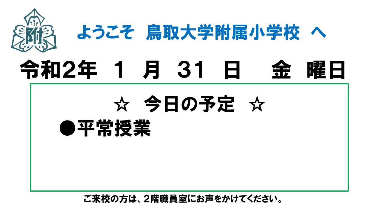 今日の予定