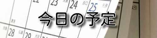 今日の予定